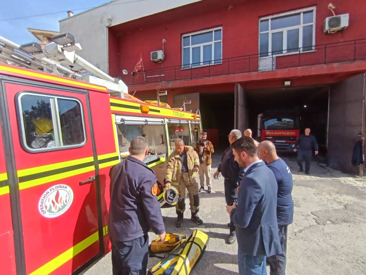 Штипската Противпожарна единица во функција го става и новото возило од „Операција Флоријан“