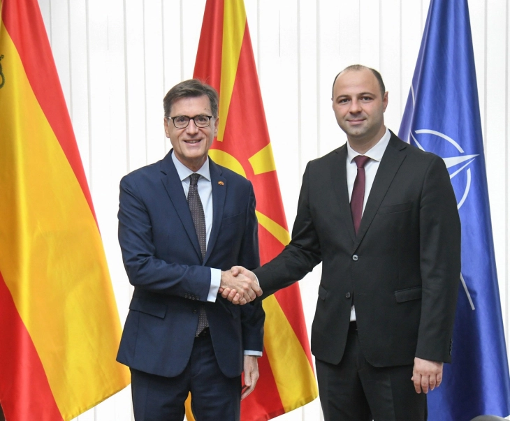 Minister Misajlovski meets Spanish Ambassador Rafael Soriano Ortiz