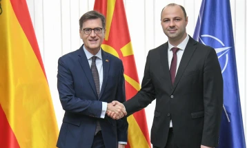 Minister Misajlovski meets Spanish Ambassador Rafael Soriano Ortiz