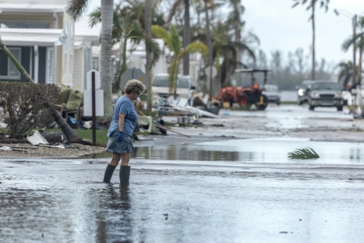 Florida: Për shkak të uraganit Milton, niveli i detit është më i lartë për 150 deri në 300 centimetra