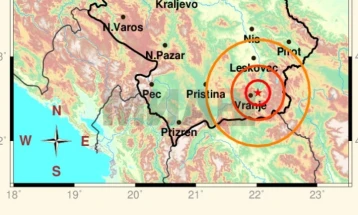 Tërmet në Vranjë, ndjehet edhe në Kumanovë