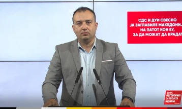 Лефков: СДС и ДУИ свесно ја заглавиле Македонија на патот кон ЕУ