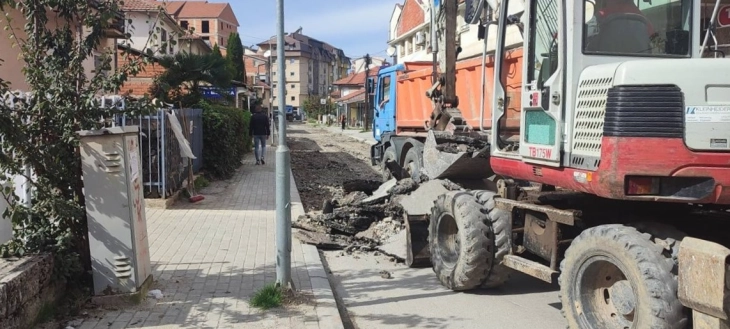 Градежни активности на неколку локации низ Охрид