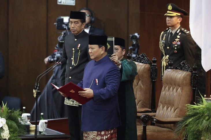 Ex-general Prabowo Subianto sworn in as Indonesia's president