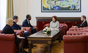 President Siljanovska Davkova meets head of WHO Office in Skopje