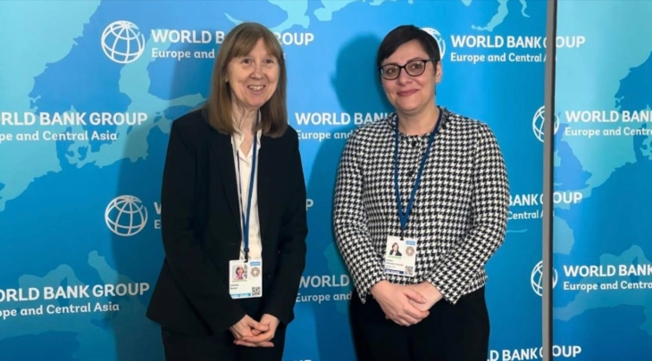 Dimitrieska Kochoska holds meetings with World Bank representatives