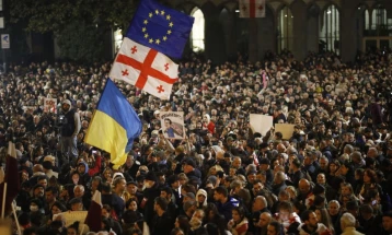 Tens of thousands march in Georgia, opposition calls for new election