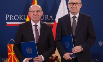 Kocevski and Bodnar sign cooperation memorandum between Public Prosecutor's Offices of North Macedonia and Poland