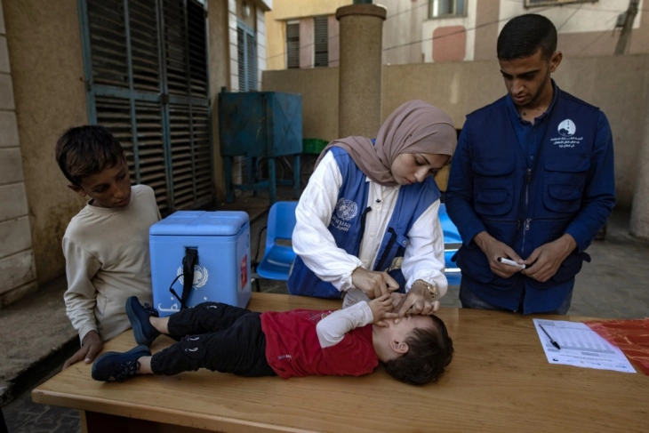 Polio vaccination centre in Gaza reportedly attacked