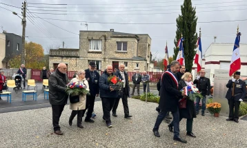 Оддадена почит на загинатите Македонци во француската војска