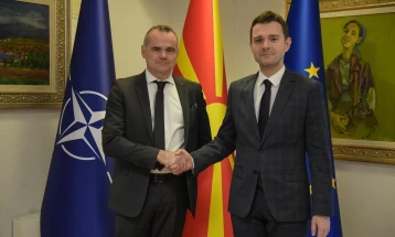 Minister Mucunski meets French Ambassador Le Rigoleur