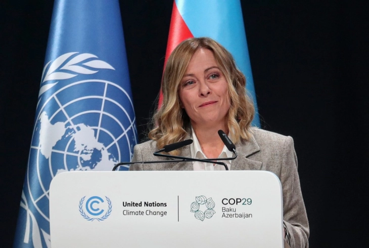 Italy's Meloni argues for 'pragmatic' climate policy at Baku COP29