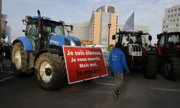 Земјоделски протести во Брисел против трговскиот договор меѓу ЕУ и Меркосур 