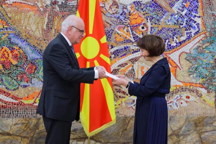 President Siljanovska Davkova receives credentials of new Ambassador of Peru