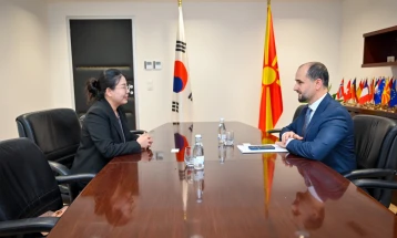 EU Minister Murtezani meets Korean Embassy Councilor Cho Ji Yi