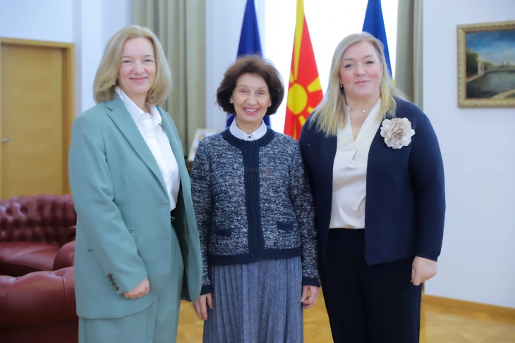 Takimi i Presidentes Siljanovska Davkova me Xhastin Koulson, përfaqësuese e UNFPA-së