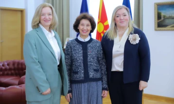 Takimi i Presidentes Siljanovska Davkova me Xhastin Koulson, përfaqësuese e UNFPA-së