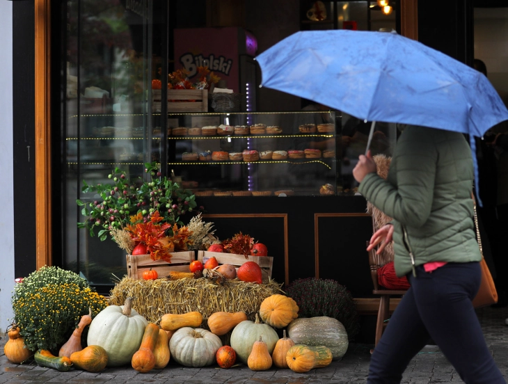 Weather: Cloudy with rain, heavy wind; high 14°C