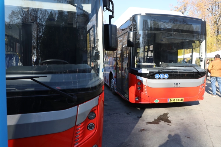 Skopje's Public Transport Enterprise receives six eco-friendly buses donated by EU 