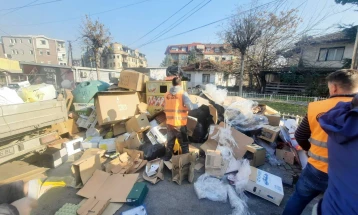 Подигнати 60 метри кубни од диви депонии во општини Кисела Вода, Центар, Ѓорче Петров и Чаир