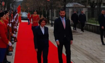 Siljanovska Davkova kicks off official visit to Montenegro