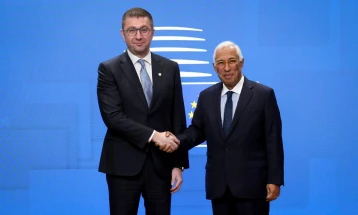 Mickoski presents North Macedonia's positions regarding European integration at meeting with Costa