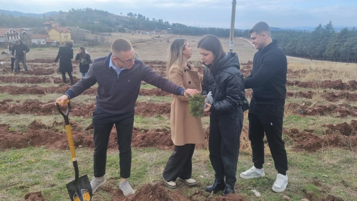 Over 4,000 tree saplings planted at Holy Sunday in Shtip, 1,500 in Bitola, 1,100 in Ilinden