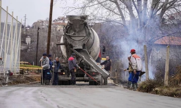 Реконструкција на улици во велешката населба Превалец