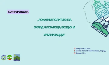 Конференција  „Локални политики за Охрид: Чиста вода, воздух и урбанизација“