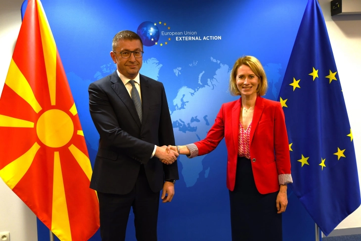 PM Mickoski meets EU High Representative for Foreign Affairs and Security Policy, Kallas 