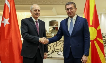 Mickoski – Kurtulmuş: Intensifying relations with Turkey in areas of mutual importance