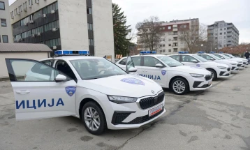 Тошковски: Нови моторни возила за дел од едниците на полицијата, ја опремуваме и модернизираме цела македонска полиција