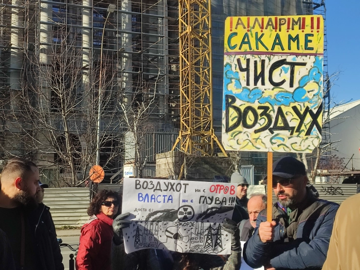 Në Shkup marsh i dytë protestues kundër ndotjes së ajrit