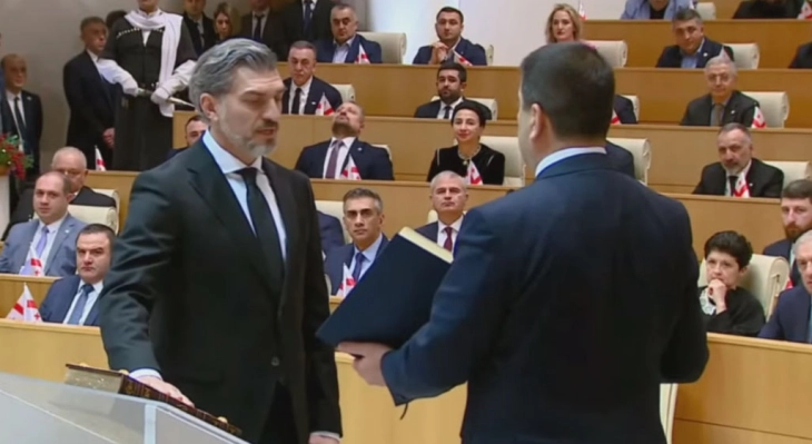 New Georgian president Kavelashvili inaugurated in parliament