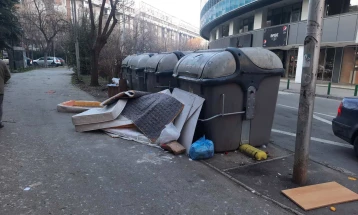 NP Higjiena komunale Shkup mënjanoi 45 metra kub mbeturina të vendosura në mënyrë të parregullt në Qendër, Gazi Babë dhe Çair