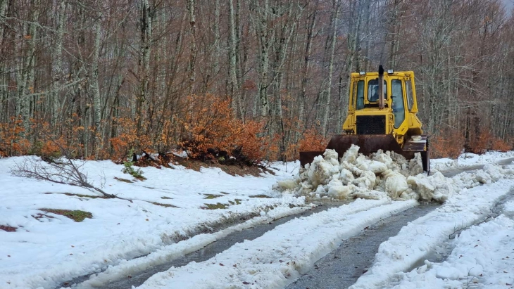 Во Маврови Анови измерени - 3 степени, преку ден слаб дожд, ноќеска снег