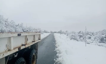 Ndalesë për qarkullim të kamionëve në rrugën Strugë – V.K. Qafë Thanë