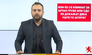 Лефков: Или ќе се извинат за Артан Груби или СДСМ ќе докажат дека уште го штитат