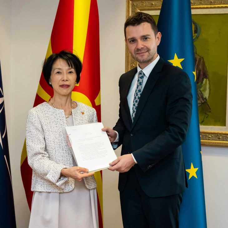 FM Mucunski receives credentials of new Japanese Ambassador Kawahara 