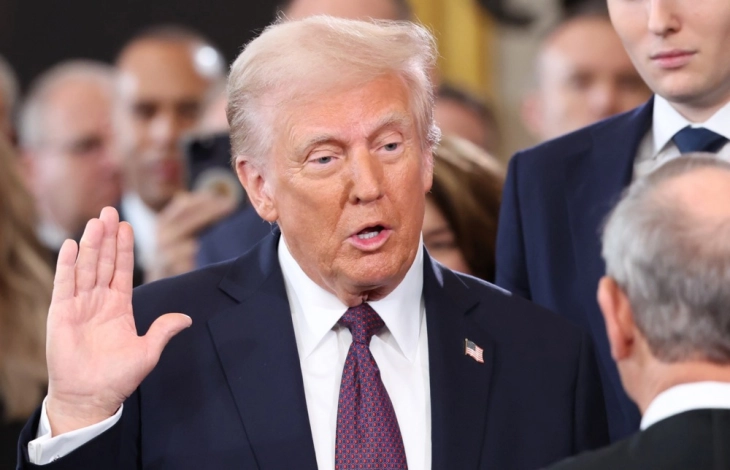 Donald Trump sworn in as US president