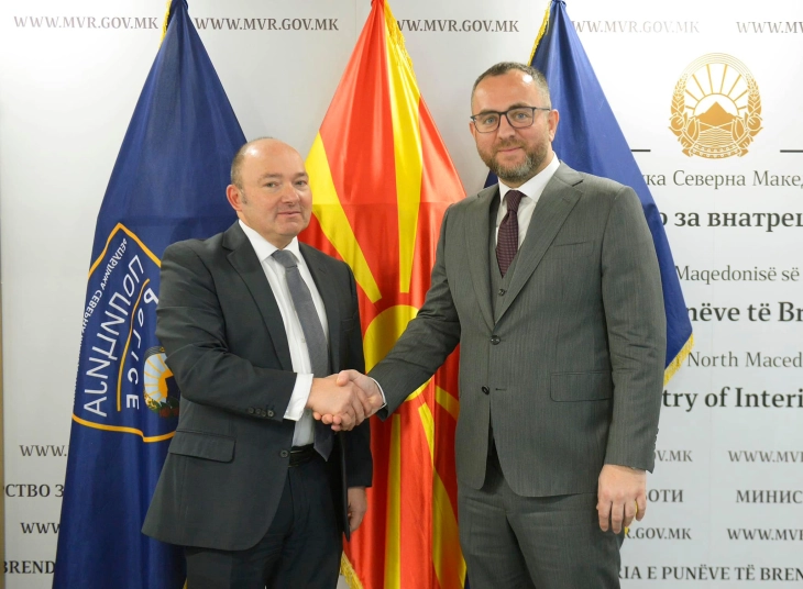 Toshkovski and Pammer discuss combating people smuggling, illegal migration, countering terrorism, cybercrime