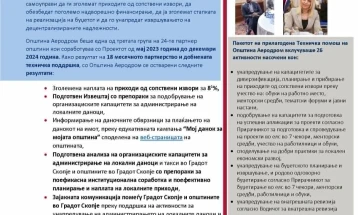 Општина Аеродром со значајни резултати во соработката со УСАИД за зајакнување на капацитетите за искористување на ресурсите