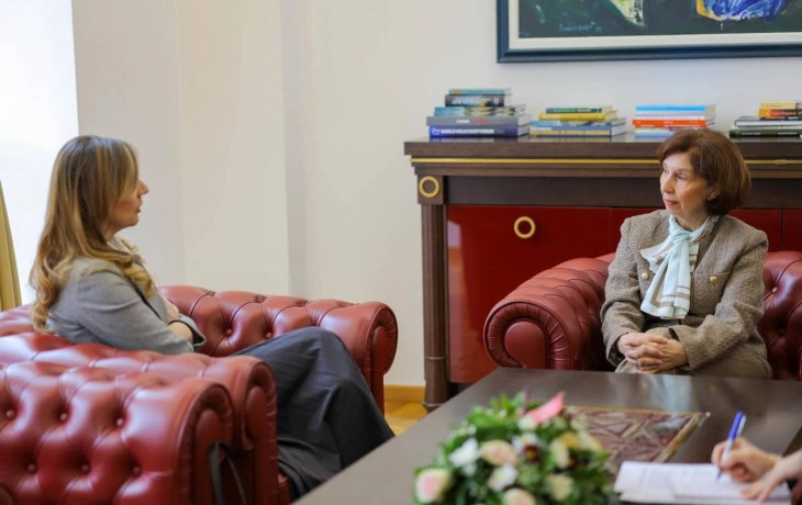 President Siljanovska Davkova meets National Bank Governor Angelovska-Bezhoska