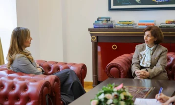 President Siljanovska Davkova meets National Bank Governor Angelovska-Bezhoska