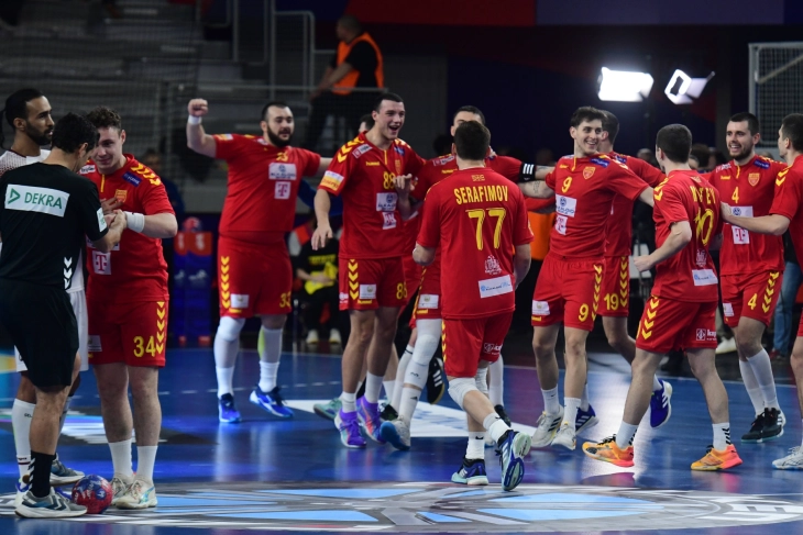 Macedonian handball team beats Qatar in IHF Men's World Championship