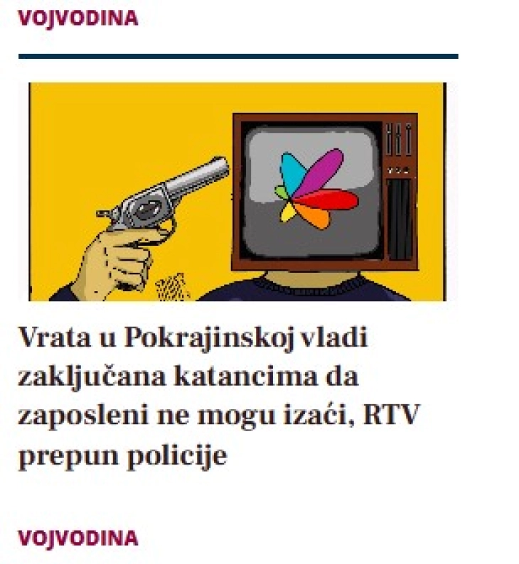 Пред денешниот генерален штрајк: Вратите на покраинската Влада во Нови Сад заклучени, вработените затворени внатре