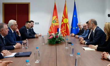 Deputy PM Stoilkovikj meets Montenegro Speaker Mandić