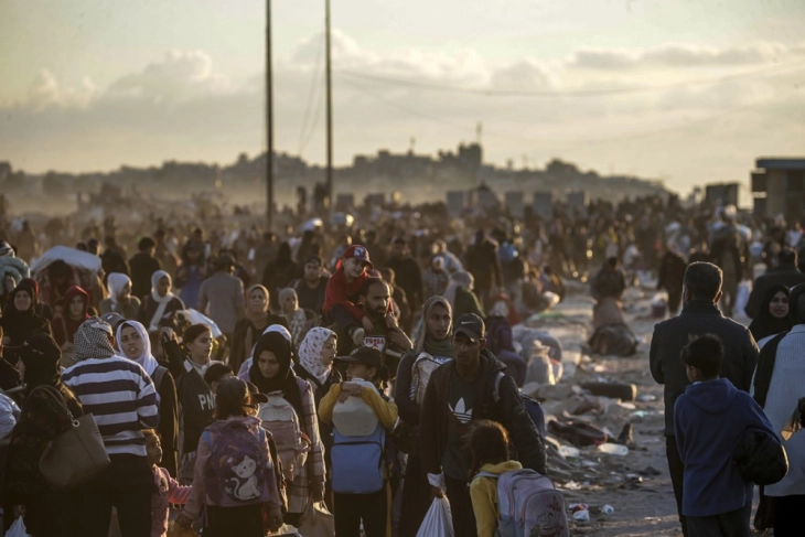 Në veri të Gazës janë kthyer mbi 300.000 palestinezë të shpërngulur