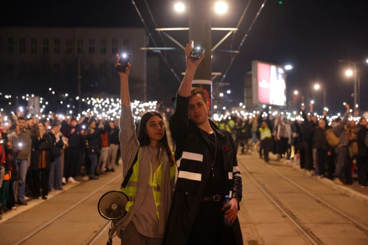 Përfundon bllokada 24 orëshe e studentëve në Beograd