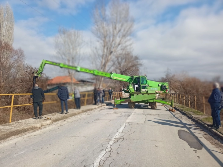 Извршени испитувања на мостот кај Башино село за можноста за негово времено повторно пуштање во сообраќај